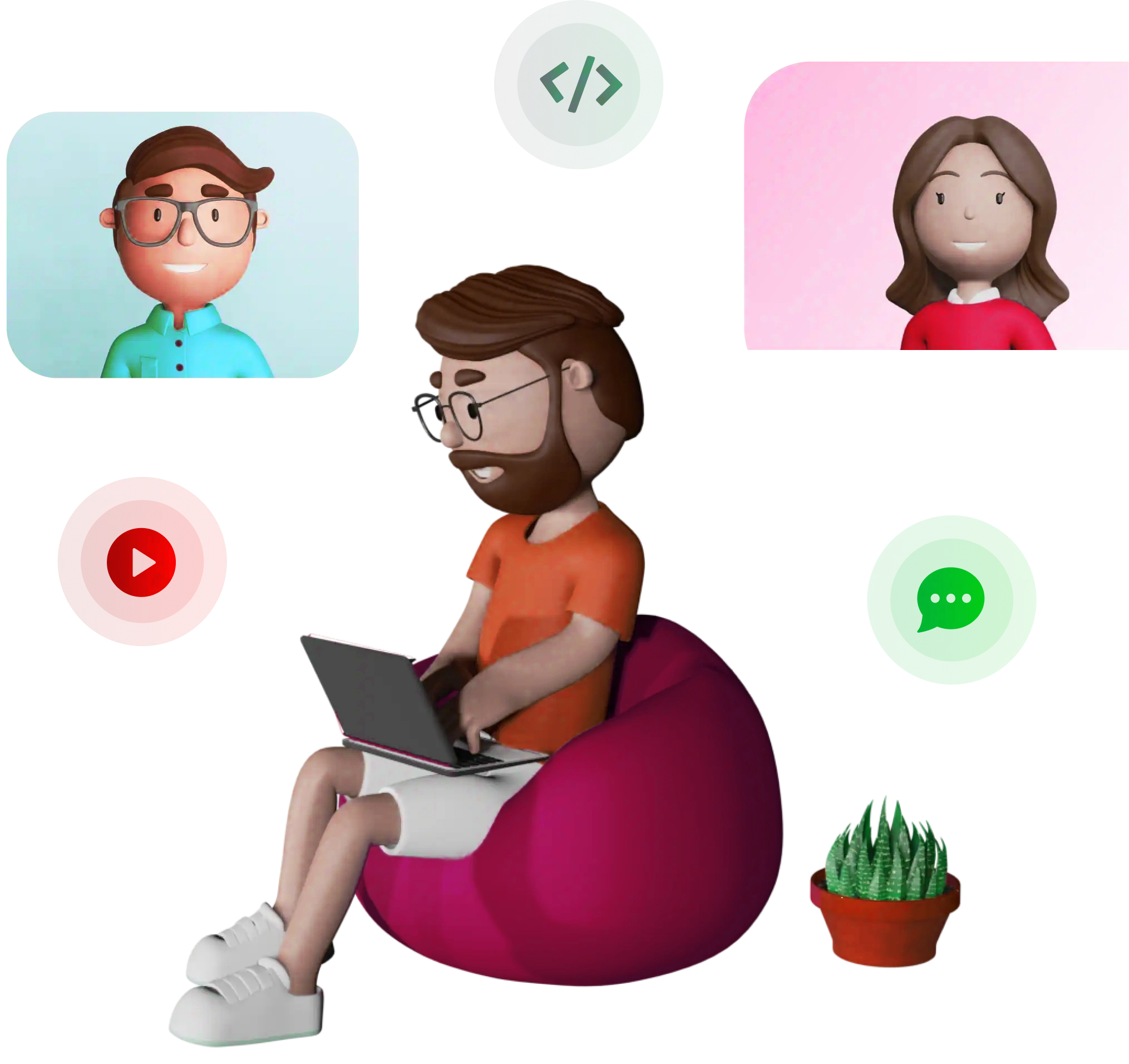 Students learning together